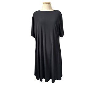 Sympli Women's Size 14 Comfortable Dress Short Sleeve Jersey Swing